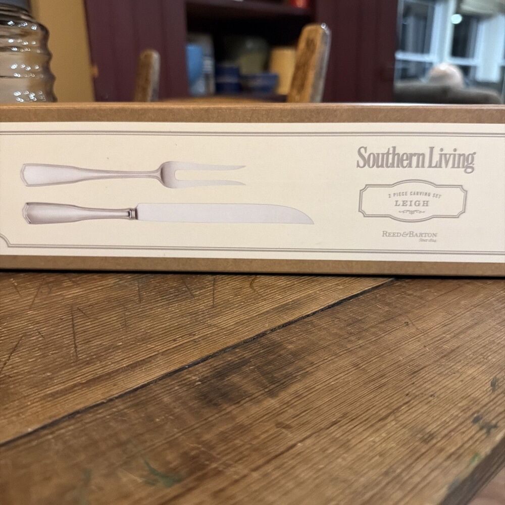 Southern Living Leigh Carving Set 2 Piece Reed & Barton 18/10 Stainless NIP